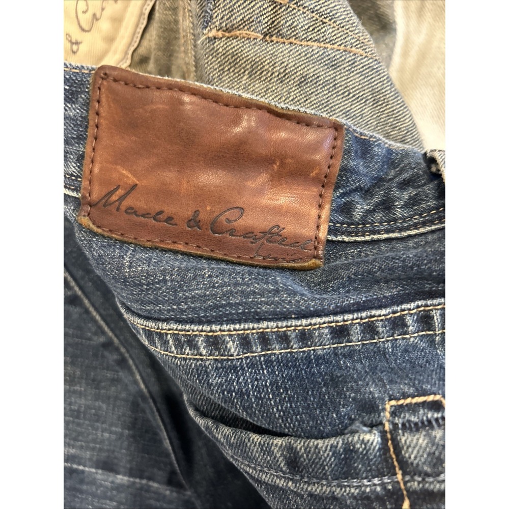 Levis Made Crafted Jeans 32x32 Button Fly Premium Denim‎ Straight Leg Blue - Picture 9 of 12
